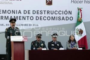 GOBIERNO . DESTRUCCIÓN MASIVA DE ARMAS