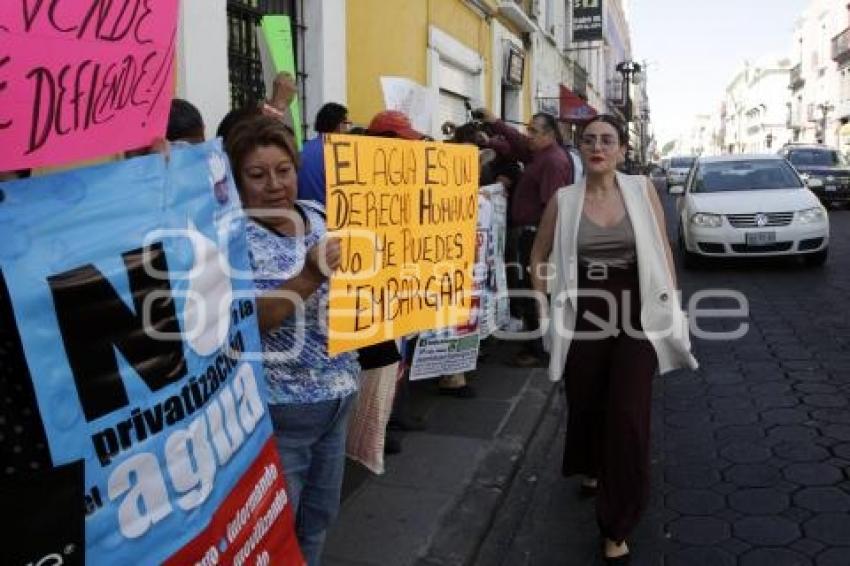 MANIFESTACIÓN CONTRA PRIVATIZACIÓN DEL AGUA