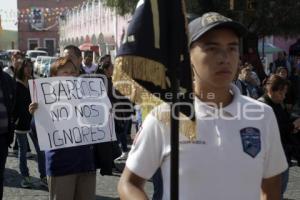 MANIFESTACIÓN ESCUELA MILITARIZADA