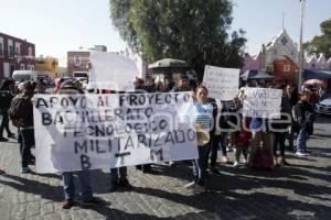 MANIFESTACIÓN ESCUELA MILITARIZADA