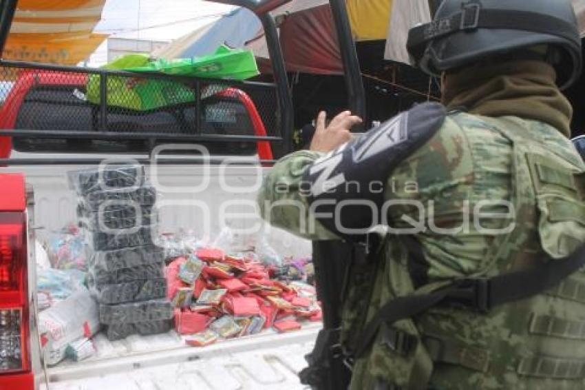 TEHUACÁN . OPERATIVO PIROTECNIA