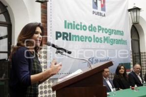 PRI . PRIMERO LOS MIGRANTES