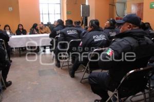 TEHUACÁN . PROTESTA POLICÍAS MUNICIPALES