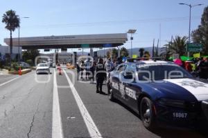 BLOQUEO CARRETERA CUACNOPALAN