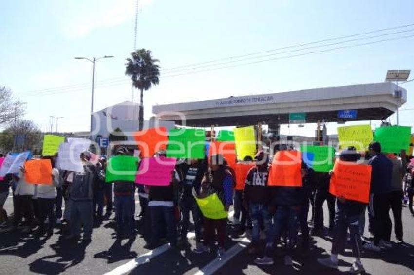 BLOQUEO CARRETERA CUACNOPALAN