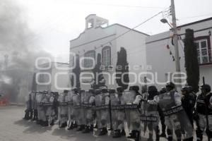 AMOZOC . PROTESTA POBLADORES