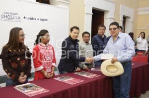 CHOLULA . ENTREGA RECURSOS CARNAVAL