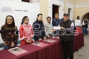 CHOLULA . ENTREGA RECURSOS CARNAVAL