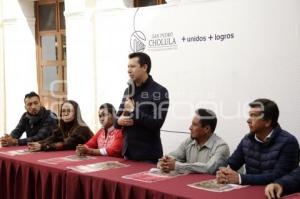 CHOLULA . ENTREGA RECURSOS CARNAVAL