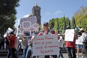 MANIFESTACIÓN CONTRA ALCALDESA