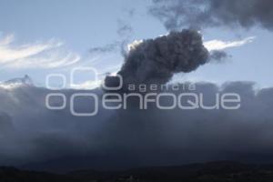 VOLCÁN POPOCATÉPETL . EXPLOSIÓN