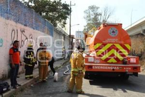 INCENDIO . SAN FELIPE HUEYOTLIPAN