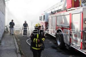 INCENDIO . SAN FELIPE HUEYOTLIPAN