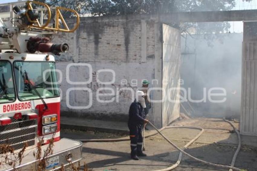 INCENDIO . SAN FELIPE HUEYOTLIPAN