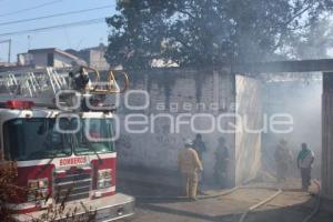 INCENDIO . SAN FELIPE HUEYOTLIPAN