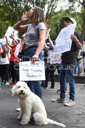 MANIFESTACIÓN ESTUDIANTES BUAP