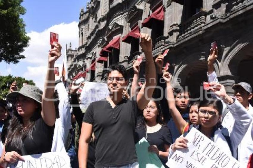 MANIFESTACIÓN ESTUDIANTES UPAEP - BUAP