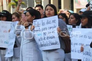 TEHUACÁN . MARCHA ESTUDIANTES