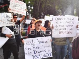 MANIFESTACIÓN ESTUDIANTES BUAP