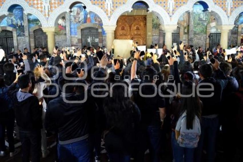 TEHUACÁN. MANIFESTACION ESTUDIANTES