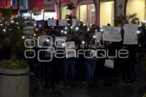 TEHUACÁN. MANIFESTACION ESTUDIANTES