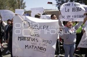 IBERO . MANIFESTACIÓN ESTUDIANTES