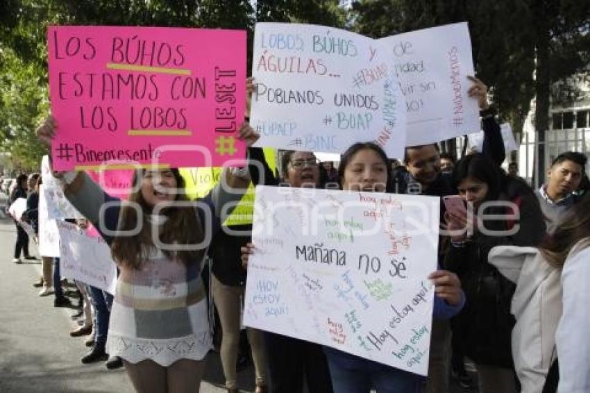 MANIFESTACIÓN . ESTUDIANTES BINE