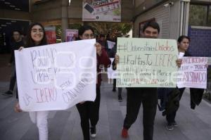 IBERO . MANIFESTACIÓN ESTUDIANTES