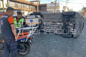 ACCIDENTE . VOLCADURA