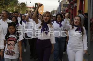 CHOLULA . MARCHA DÍA DE LA MUJER