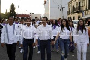 CHOLULA . MARCHA DÍA DE LA MUJER