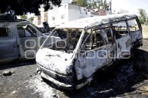 IMSS . INCENDIO VEHÍCULOS