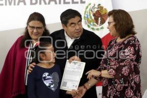 DIF . ACTAS DE NACIMIENTO EN BRAILLE