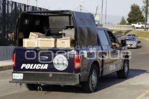 POLICÍA MUNICIPAL . DESALOJO C5