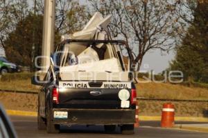 POLICÍA MUNICIPAL . DESALOJO C5