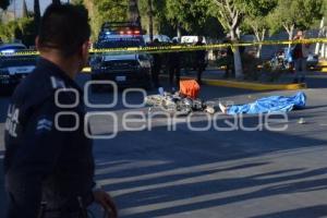 TEHUACÁN . ACCIDENTE MOTOCICLISTA