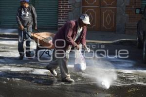 ATLIXCO . LIMPIEZA POR CORONAVIRUS