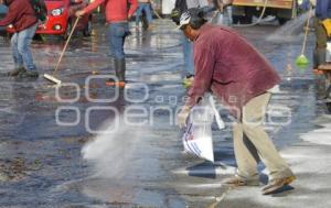 ATLIXCO . LIMPIEZA POR CORONAVIRUS