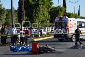 TEHUACÁN . ACCIDENTE MOTOCICLISTA