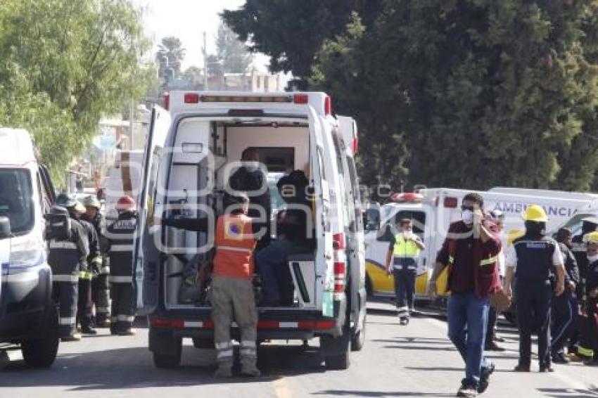 TLAXCALA . TRABAJADORES INTOXICADOS