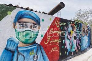 MURAL HOMENAJE A MÉDICOS