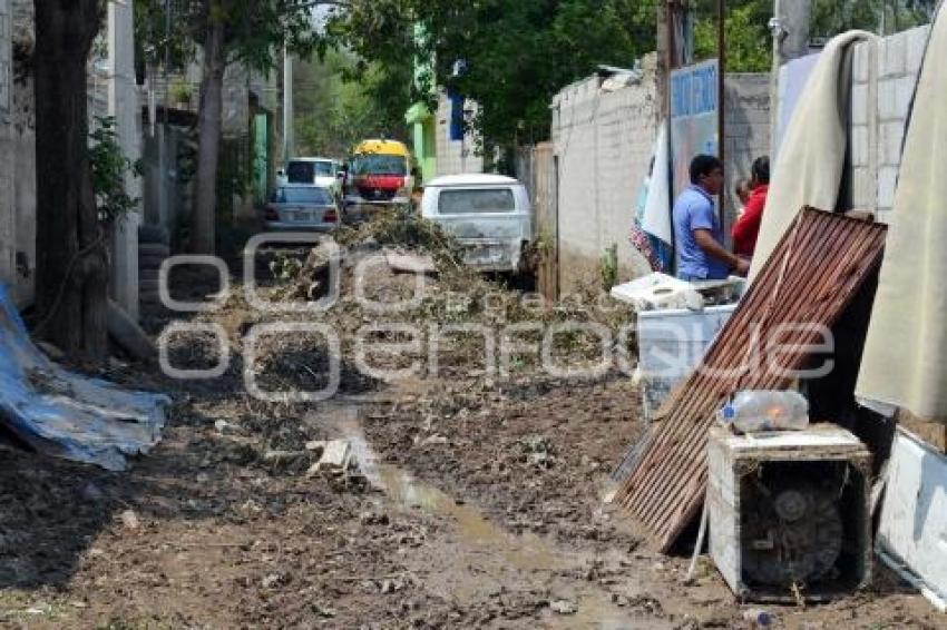 TEHUACÁN . DAÑOS TROMBA