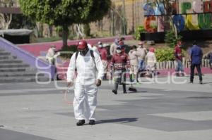 CORONAVIRUS . SANITIZACIÓN . CHOLULA