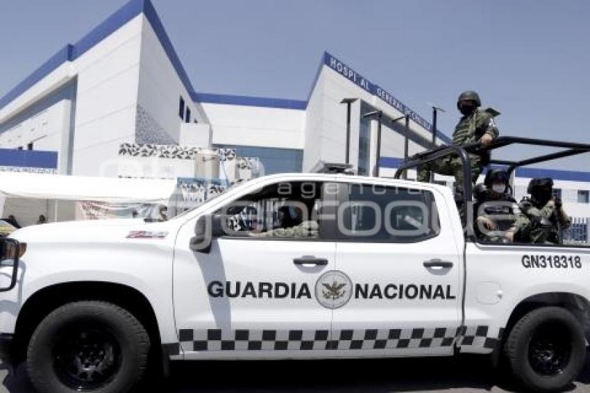 HOSPITAL CHOLULA . GUARDIA NACIONAL