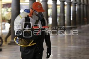 SANITIZACIÓN ZÓCALO DE PUEBLA