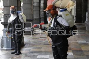 SANITIZACIÓN ZÓCALO DE PUEBLA