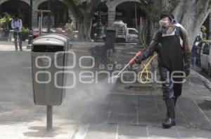 SANITIZACIÓN ZÓCALO DE PUEBLA