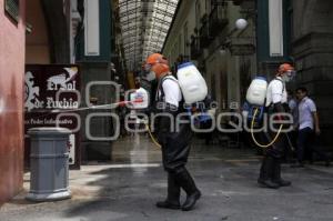 SANITIZACIÓN ZÓCALO DE PUEBLA