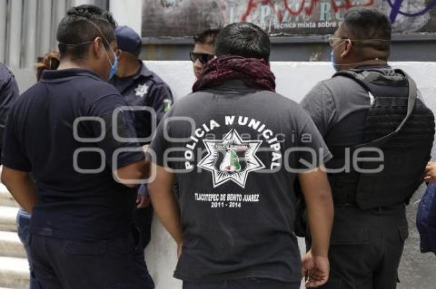 MANIFESTACIÓN . POLICÍA TLACOTEPEC