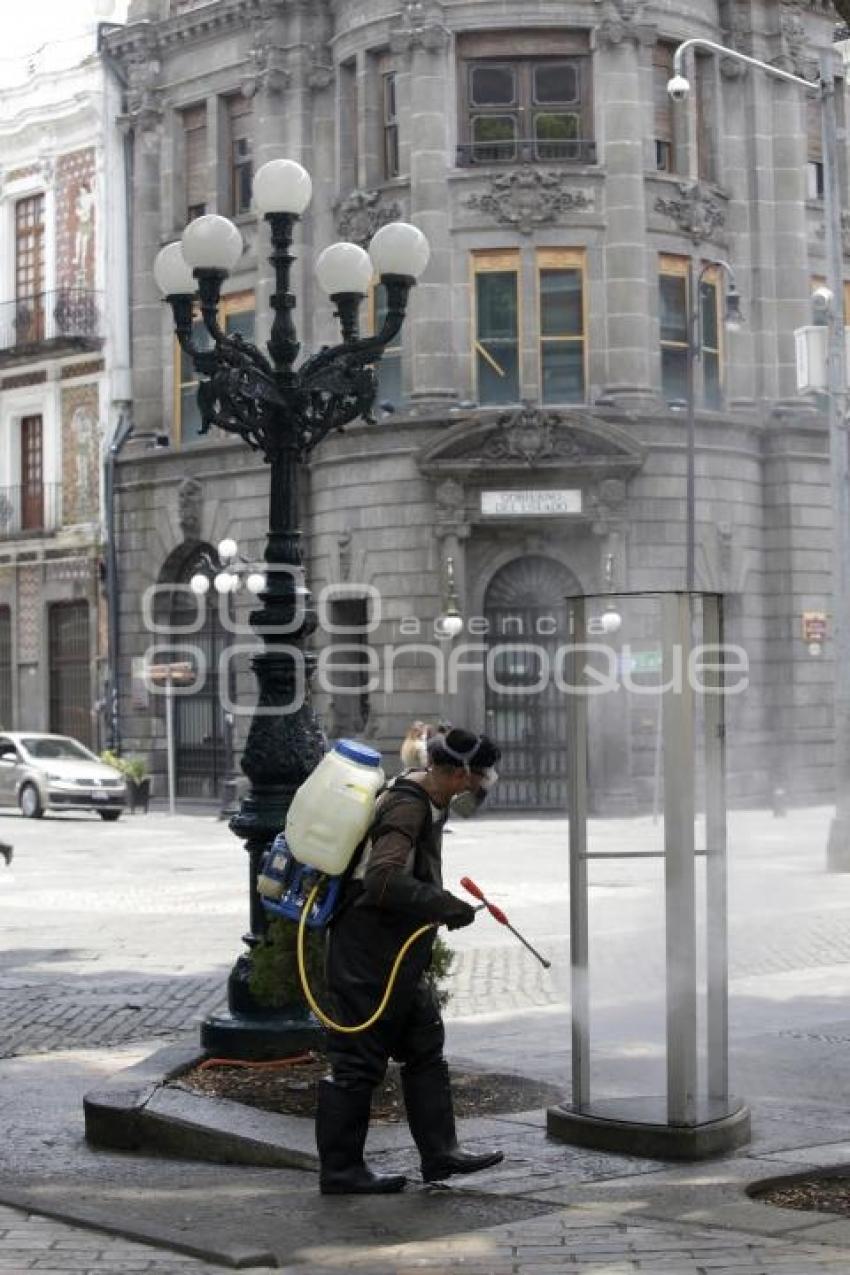 SANITIZACIÓN ZÓCALO DE PUEBLA